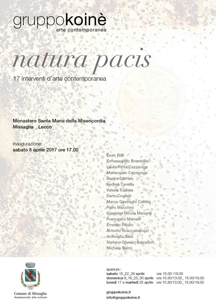 gruppo koinè natura pacis
